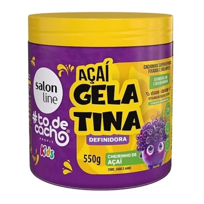 Salon Line Kids TodeCacho Acai Gelatina Definidora 550g