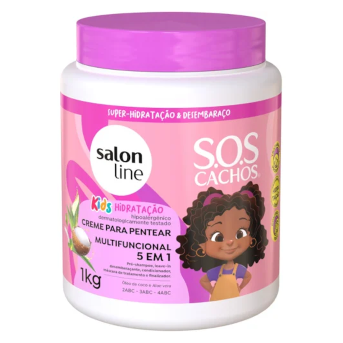 Salon Line Kids 5 em 1 Creme de Pentear Hidratação 1Kg