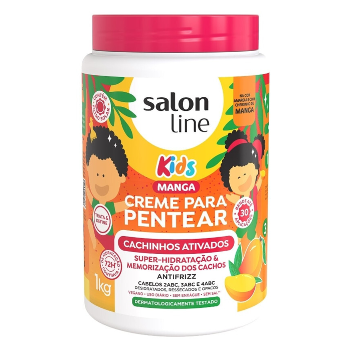 Salon Line Kids Creme para Pentear Antifrizz Manga 1kg