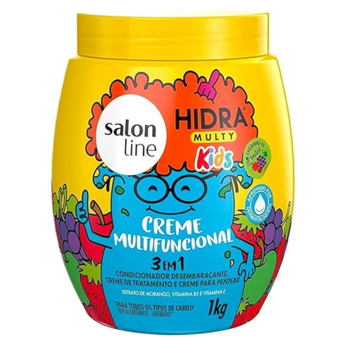 Salon Line Kids - Hidra Creme Multifuncional 3 em 1 Frutas 1Kg