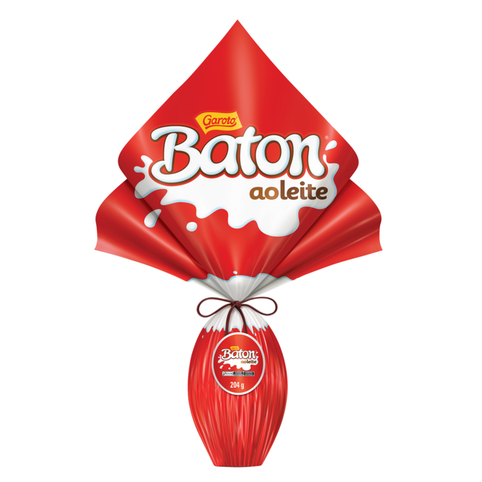 Garoto Ovo de Pascoa Baton ao Leite 204g
