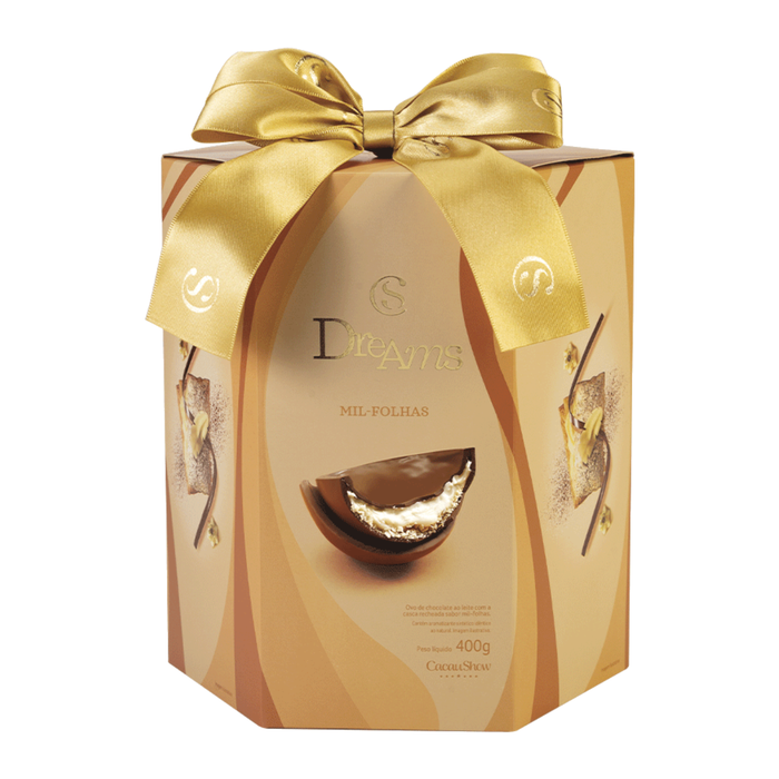 Cacau Show Ovo de Páscoa Dreams Mil Folhas 400g