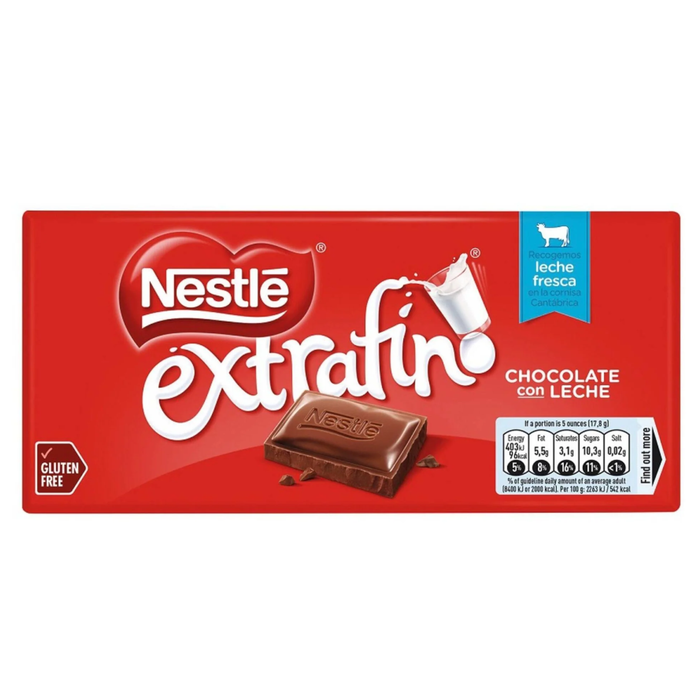 Nestle Chocolate Extrafino ao Leite 125g