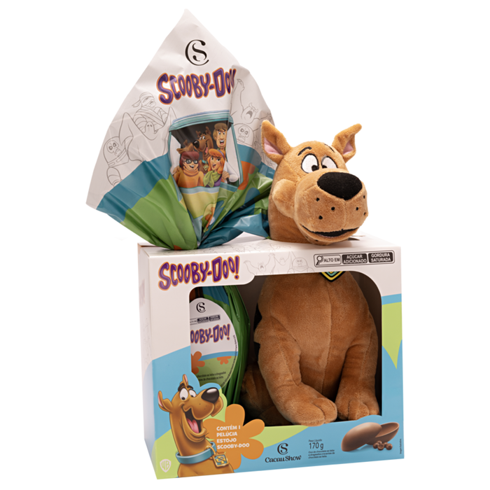 Cacau Show Ovo de Páscoa Estojo Scooby-Doo 170g