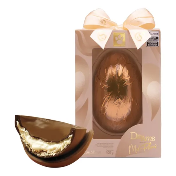 Cacau Show Ovo de Páscoa Dreams Mil Folhas 400g (Apenas 6 Unidades)