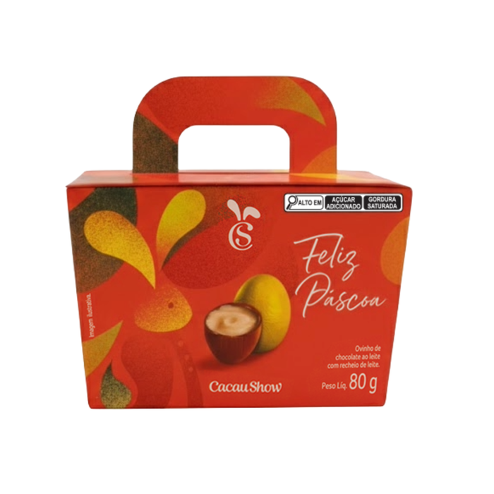 Cacau Show Caixa de Chocolate Cacau Magia Caça aos Ovos 80g