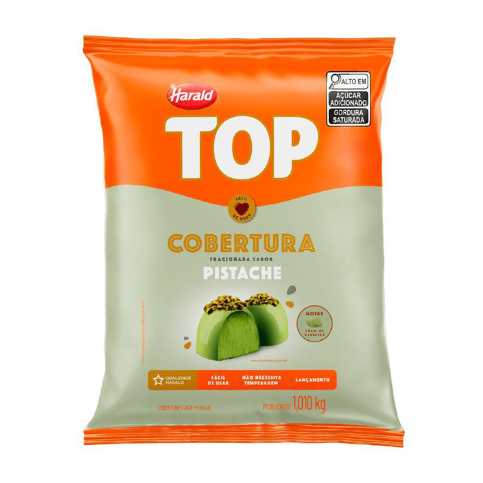 Harald Top Cobertura Fracionada Gotas Sabor Pistache Top 1,010 Kg