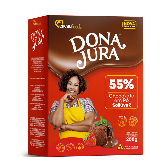 Dona Jura Chocolate em Pó 55% Cacau 200g