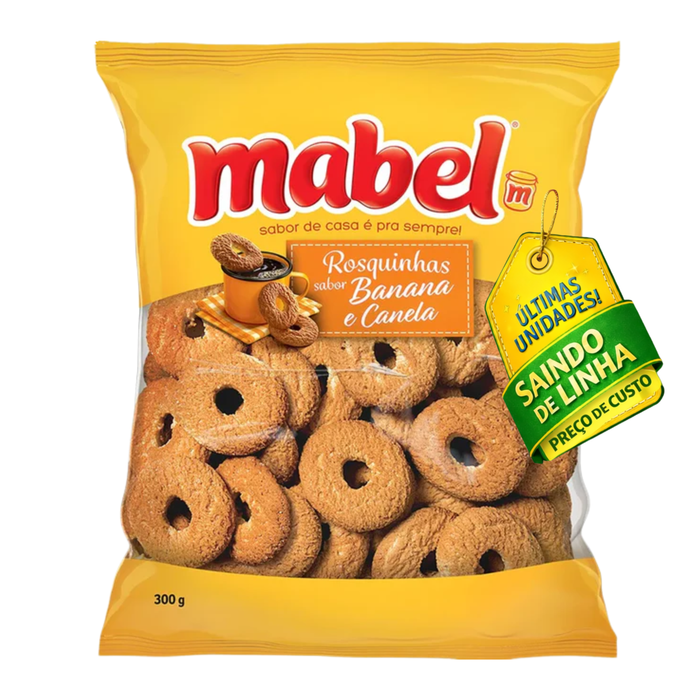 Mabel Rosquinha Banana Canela 300g