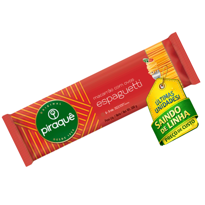 Piraquê Macarrão com Ovos Espaguetti 500g