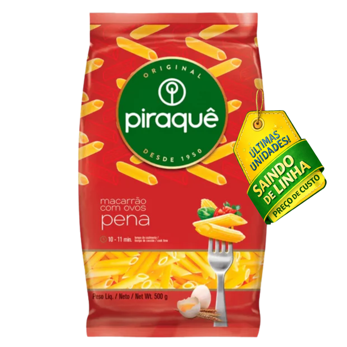 Piraquê Macarrão com Ovos Pena 500g