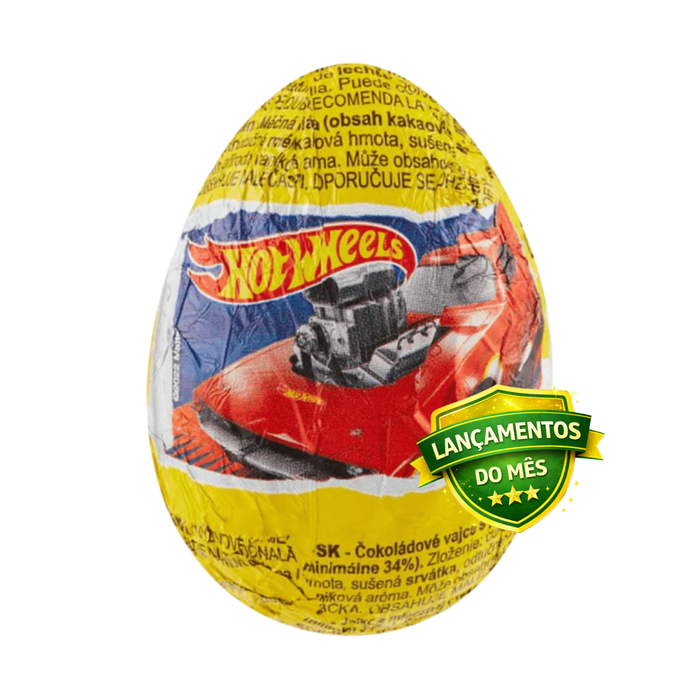 Zaini Disney Egg Hot Weels Surpresa 20g