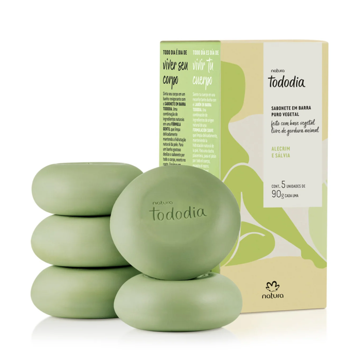 NATURA Tododia Alecrim e Salvia Sabonete em Barra 475g