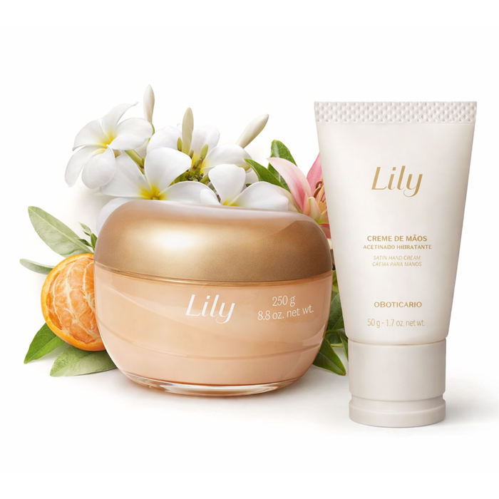 O Boticario Kit Lily Velvet Creme Corporal + Creme Maos