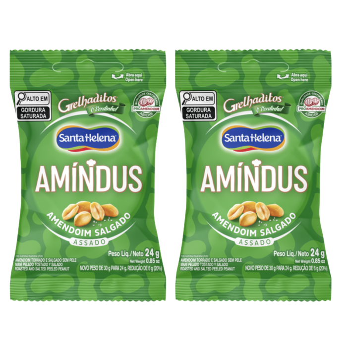 Santa Helena Amendoim Amindus 24g (2 unidades)
