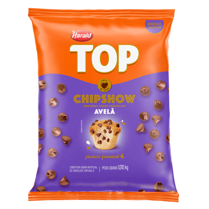 Harald Top Chipshow Sabor Chocolate com Avelã 1,01kg