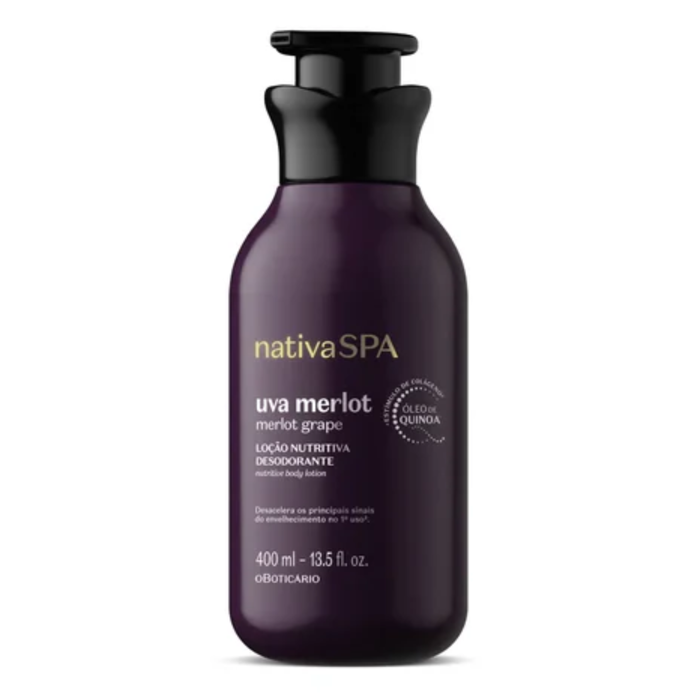 O Boticario Nativa Spa Locao Corporal Uva Merlot 400ml