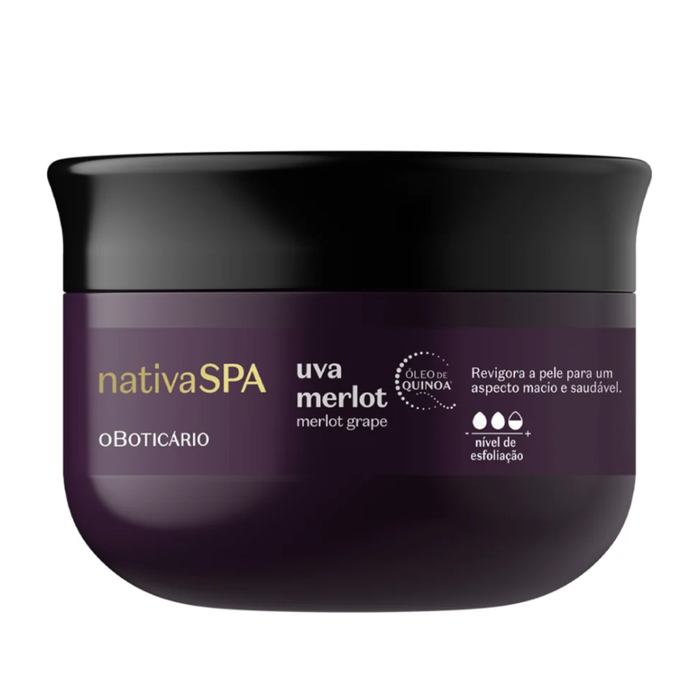 O Boticario Nativa Spa Esfoliante Corporal Uva Merlot 400ml