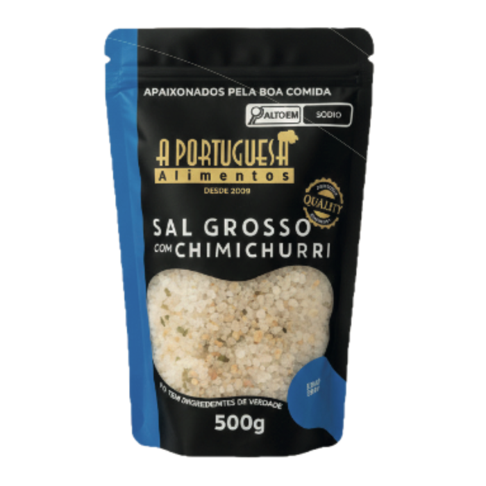 A Portuguesa Sal Grosso p/ Churrasco Chimichurri 500g