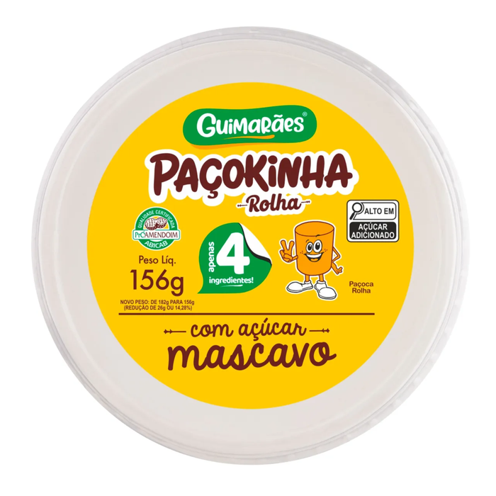Guimaraes Paçoca Rolha Açucar Mascavo 156g