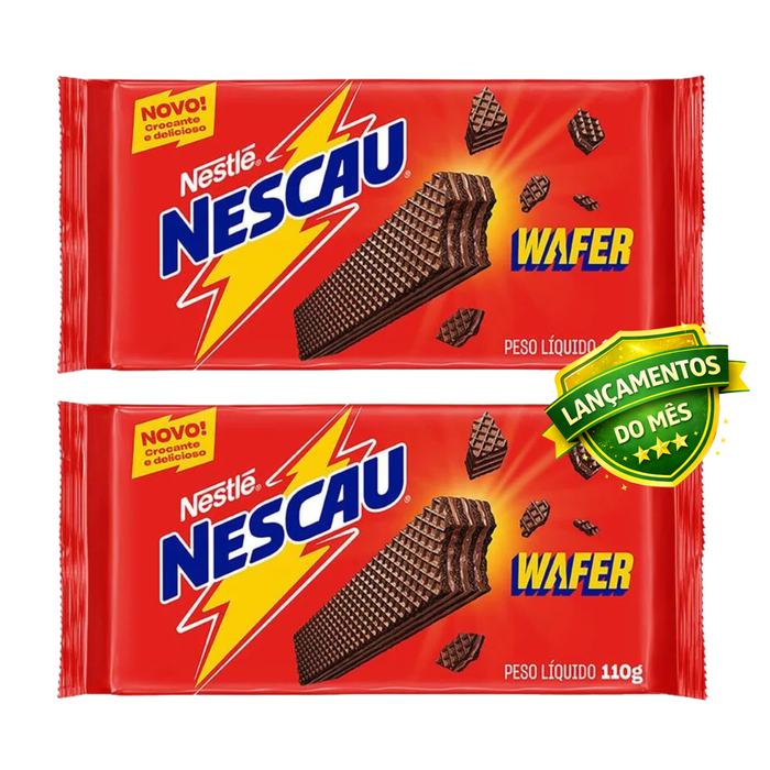 Nestle Biscoito Wafer Nescau Chocolate 110g - 2 Unidades