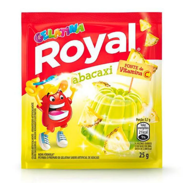 Royal Gelatina Sabor Abacaxi 25g