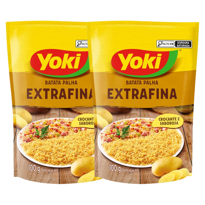 Yoki Batata Palha Extrafina 100G - 2 Unidades