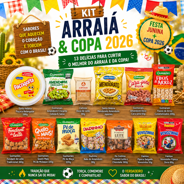 Caixa Festa Junina - Especial Copa 2026