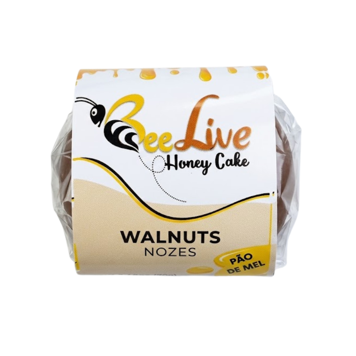 Bee Live Pao de Mel Sabor Nozes 70g