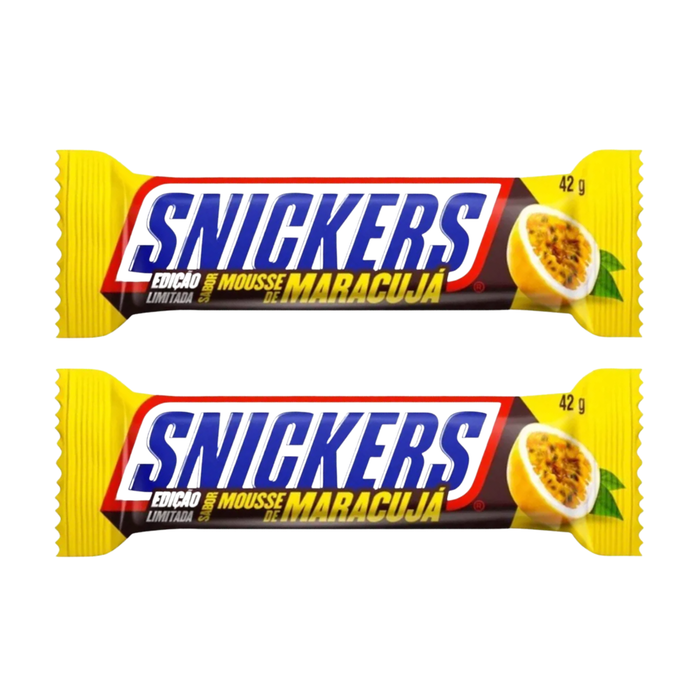 Snickers Barrinha Chocolate Mousse de Maracuja 42g - 2 Unidades