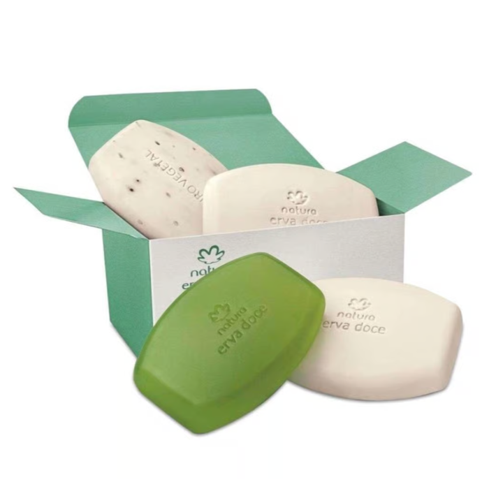 NATURA Erva Doce Sabonete Barra Sortido 360g – 4 Unidades (90g cada)