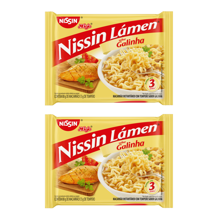 Nissin Miojo Galinha 85g - 2 Unidades