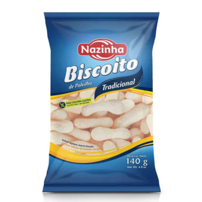 Nazinha Polvilho Tradicional Salgado Zero Lactose 140G