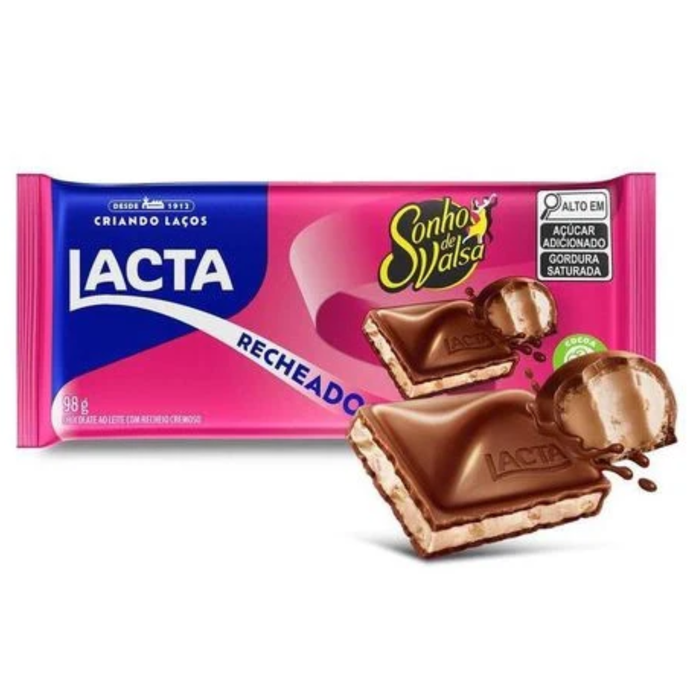 Barra Chocolate Sonho de Valsa Lacta 98g