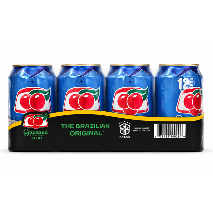 Guaraná Antarctica ZERO Lata 350ml - 12 Unidades
