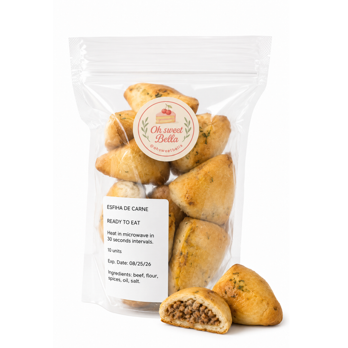 Oh Sweet Bella - Esfihas de Carne 600g - 25 Unidades