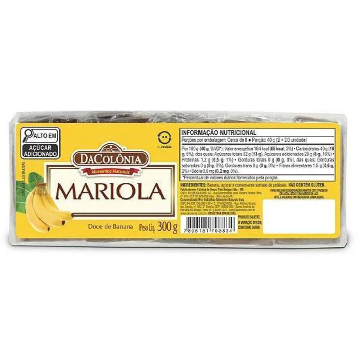 Da Colônia Doce de Banana Mariola 180g