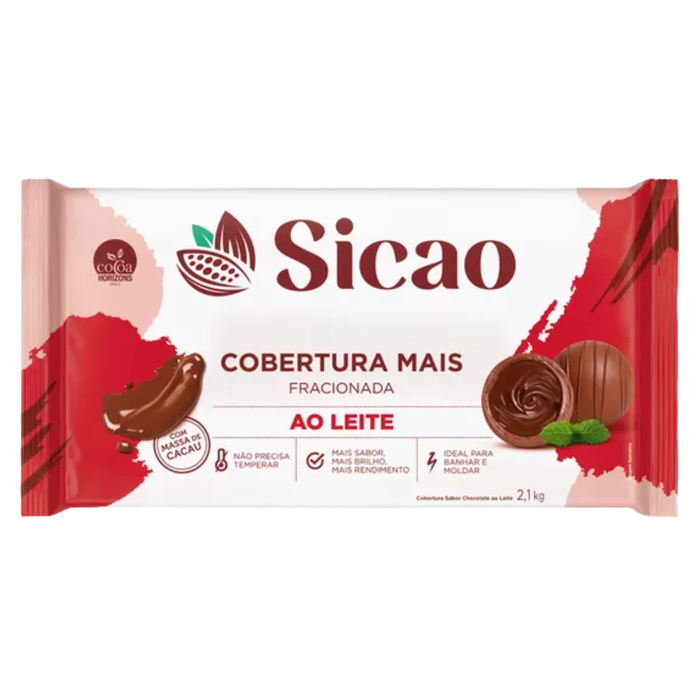 Sicao Cobertura Fracionada Chocolate ao Leite 2.1Kg