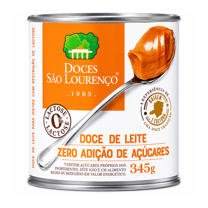 Sao Lourenco Doce de Leite Zero Acucar/Zero Lactose 345g