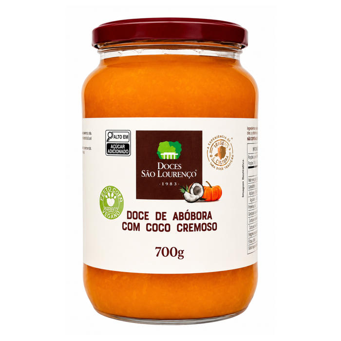 Sao Lourenco Doce de Abobora c/ Coco 700g