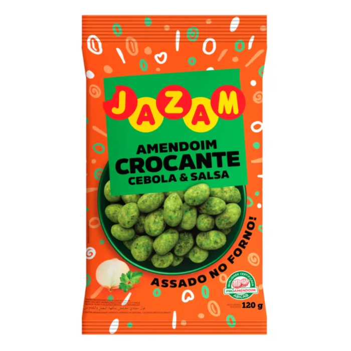 Jazam Amendoim Crocante Cebola e Salsa 120g