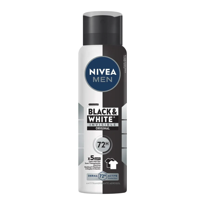 Nivea Desodorante Aerosol Masculino Black/White Fresh 150ml