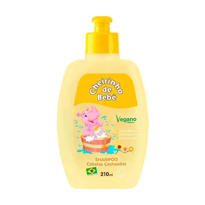 Cheirinho de Bebe Shampoo Cabelos Cacheados 210ml