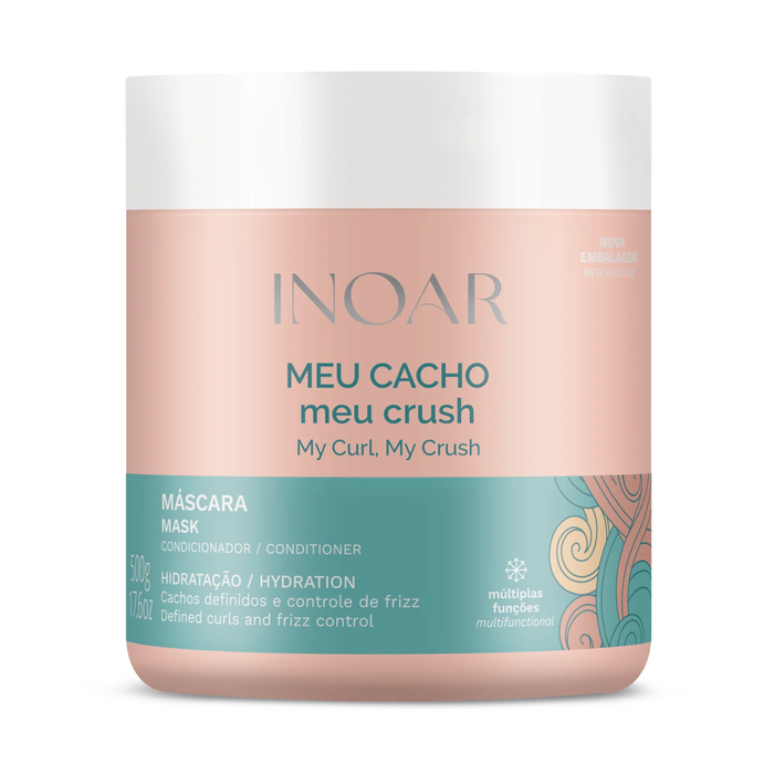 Inoar Meu Cacho Meu Crush Mascara Hidratacao 500g
