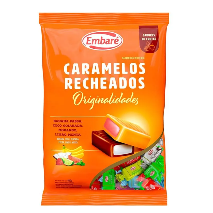 Embare Bala de Caramelos Recheados Sortidos 600g