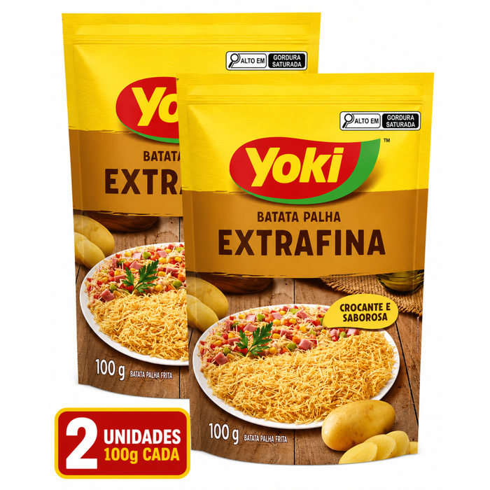 Yoki Batata Palha Extrafina 100G - 2 Unidades