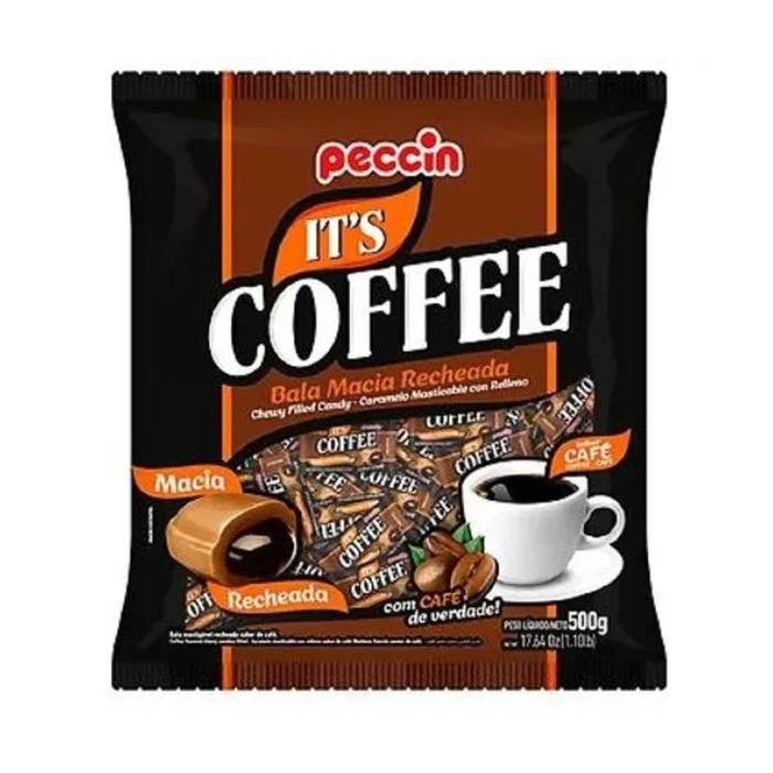 Peccin Bala de Cafe Recheada 500g