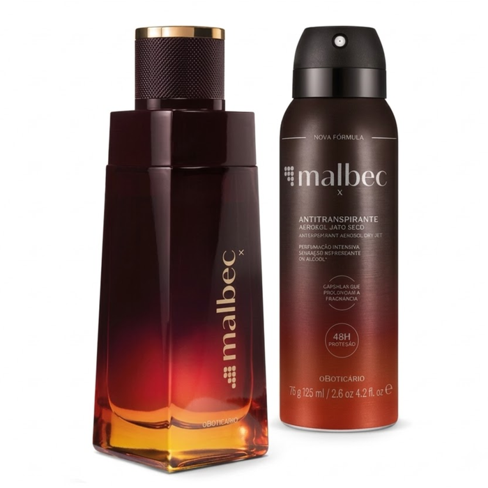 O Boticario Malbec Kit Presente Perfume e Desodorante