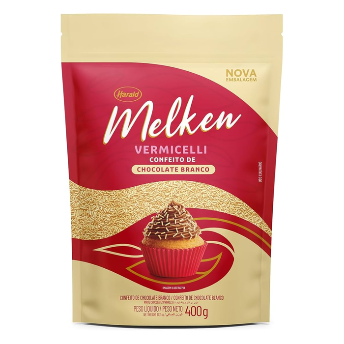 Harald Melken Vermicelli de Chocolate Branco 400g