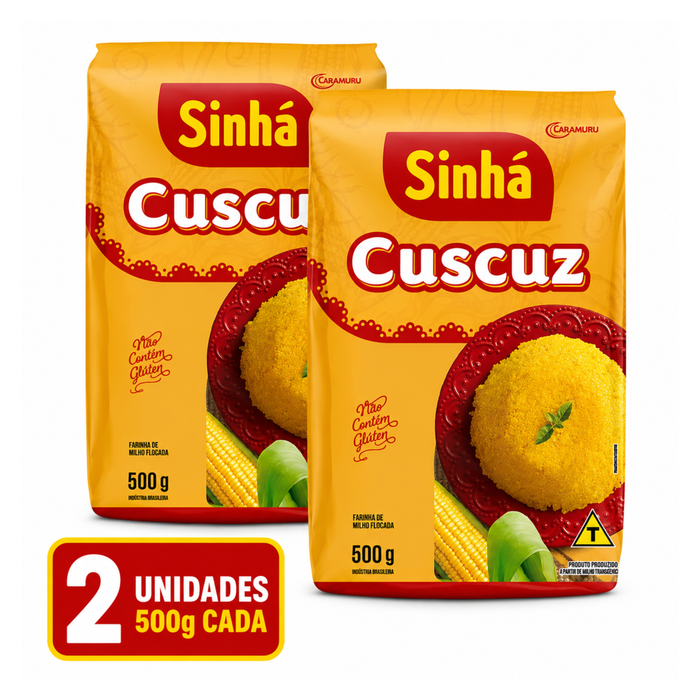 Sinha Cuscuz 500g - 2 Unidades